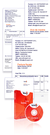 Facturi, chitante, aviz de insotire a marfii, invoice si program facturare Facturier